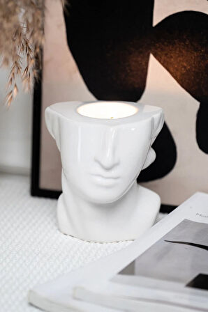 Karaca Home Daring Dekoratif Mumluk Beyaz