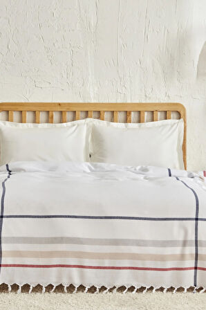 Karaca Home Jaqueline Çift Kişilik Peştamal Pike Beyaz