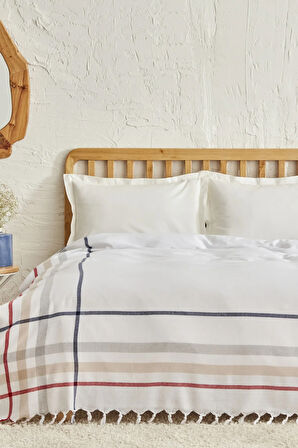 Karaca Home Jaqueline Çift Kişilik Peştamal Pike Beyaz