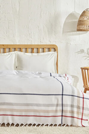 Karaca Home Jaqueline Çift Kişilik Peştamal Pike Beyaz