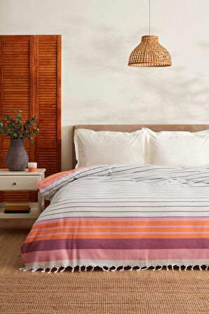 Karaca Home Luis Çift Kişilik Peştemal Pike Orange