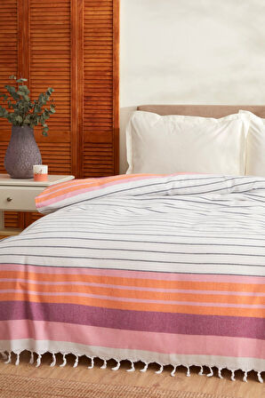 Karaca Home Luis Çift Kişilik Peştemal Pike Orange