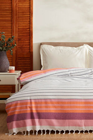 Karaca Home Luis Çift Kişilik Peştemal Pike Orange
