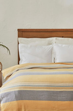 Karaca Home Salerno Çift Kişilik Peştamal Pike Sarı