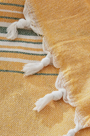 Karaca Home Salerno Çift Kişilik Peştamal Pike Sarı