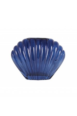 Karaca Home Essie Cam Dekoratif Vazo 19x7,3 cm Lacivert