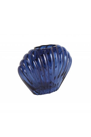 Karaca Home Essie Cam Dekoratif Vazo 19x7,3 cm Lacivert