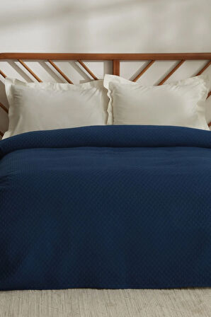 Karaca Home Lorena Çift Kişilik Bambu Jakar Pike 200x230 Cm Indigo