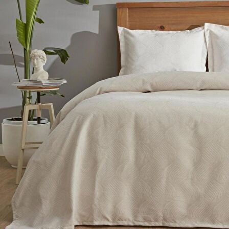 Karaca Home Yatak Örtüsü Seti Çift Kişilik Oyster Gold