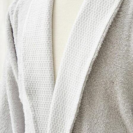 Karaca Home Cecilia Aile Banyo Seti Beyaz Gri