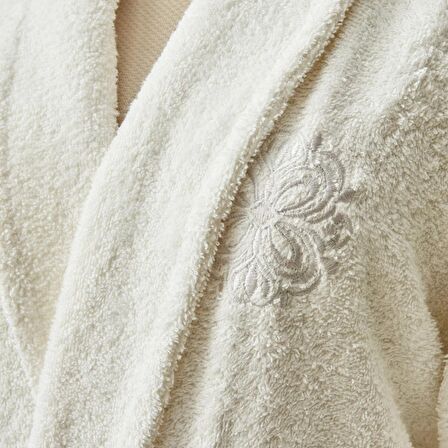 Karaca Home Cecilia Aile Banyo Seti Beyaz Gri