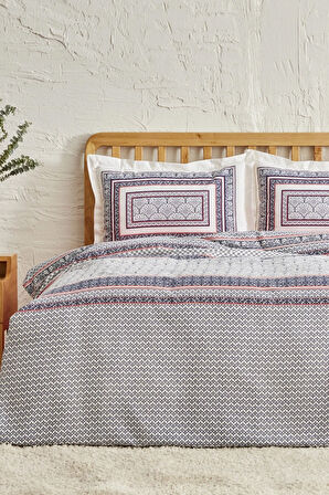 Karaca Home Navy Pamuk Çift Kişilik Pike Takımı İndigo