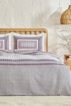 Karaca Home Navy Pamuk Çift Kişilik Pike Takımı İndigo