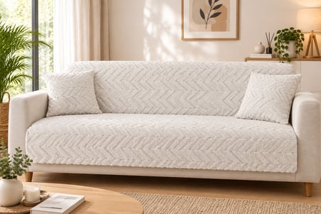 1 Adet Royam Peluş Pamuklu Sünger Tabanlı Kaymaz Koltuk Çekyat Örtüsü 160 x 210