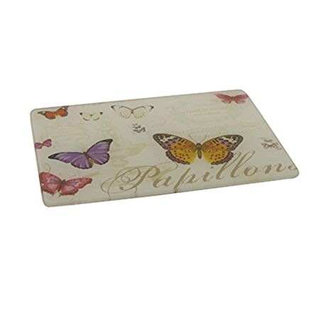 Fidex Home 6'lı Butterfly Kırılmaz Cam Servis Sunum Tablası 20x15 cm