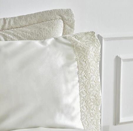 Karaca Home Anita Ekru Saten 8 Parça Çeyiz Seti