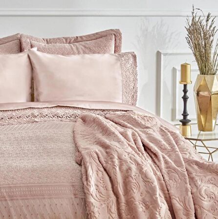 Karaca Home Anita Rose Gold Saten 8 Parça Çeyiz Seti