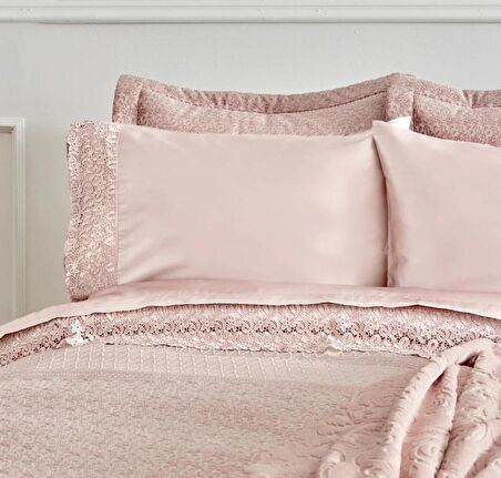 Karaca Home Anita Rose Gold Saten 8 Parça Çeyiz Seti