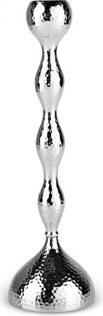 Karaca Home Arlen Tekli Şamdan Silver 27 Cm