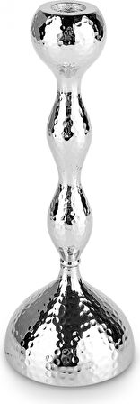 Karaca Home Arlen Tekli Şamdan Silver 23 cm