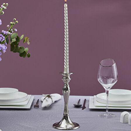 Karaca Home Şamdan Silver 26 Cm