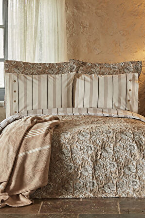 Narle Çift Kişilik Winter Set Bej