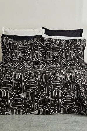 Karaca Home Natalie Çift Kişilik Yatak Örtüsü Siyah