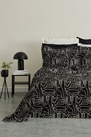 Karaca Home Natalie Çift Kişilik Yatak Örtüsü Siyah