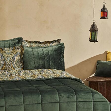 Karaca Home Sherrie Çift Kişilik Luxury Comfort Set Yeşil