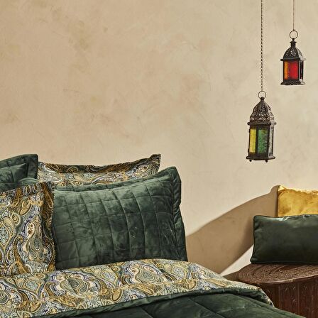 Karaca Home Sherrie Çift Kişilik Luxury Comfort Set Yeşil
