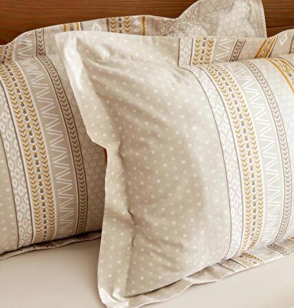 Karaca Home Keira %100 Pamuk Çift Kişilik Nevresim Takımı Bej