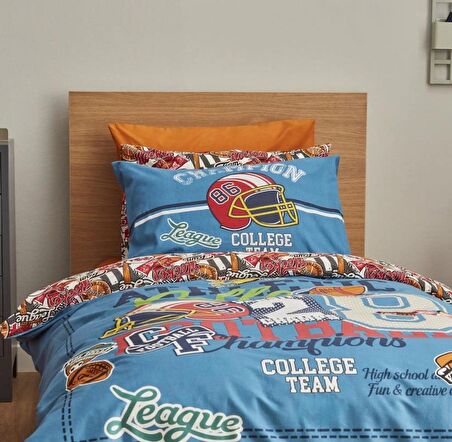 Karaca Home Nevresim Takımı %100 Pamuk Tek Kişilik Young College Team (Fitted)