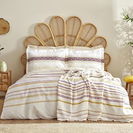 Karaca Home Morin %100 Pamuk Çift Kişilik Nevresim Pike Takımı Multi Color