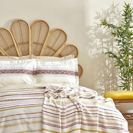 Karaca Home Morin %100 Pamuk Çift Kişilik Nevresim Pike Takımı Multi Color