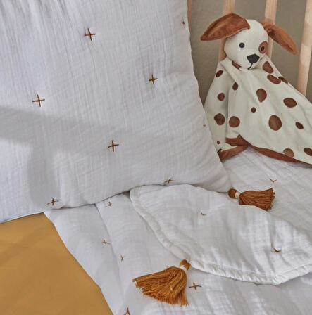 Karaca Home Lalin Beyaz Bebek Müslin Comfort Set