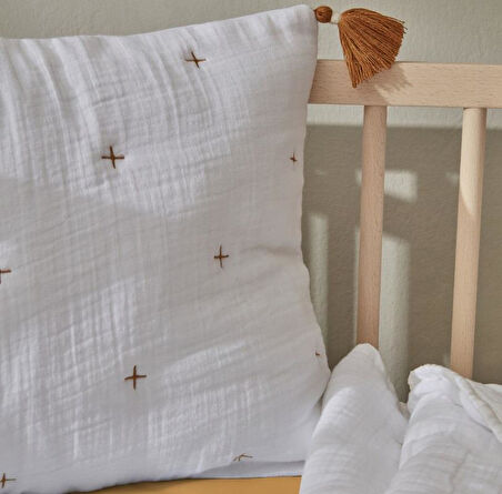 Karaca Home Lalin Beyaz Bebek Müslin Comfort Set