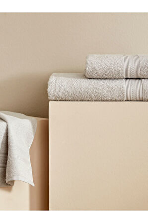 Soft Touch %100 Pamuk 70x140 cm Havlu Gri