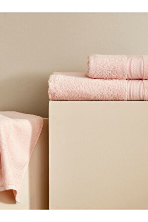 Soft Touch %100 Pamuk 50x90 cm Havlu Pudra