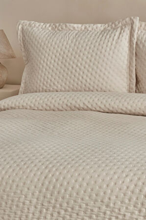 Karaca Home Breeze Soft Çift Kişilik Yatak Örtüsü Ekru