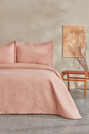 Karaca Home Breeze Soft Çift Kişilik Yatak Örtüsü Somon