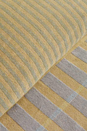 Karaca Home Striped %100 Pamuk Çift Kişilik Müslin Pike Mavi