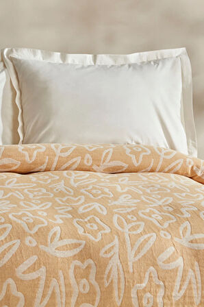 Karaca Home Bouquet Çift Kişilik Müslin Pike Sarı