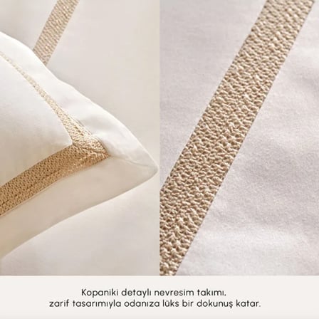 Karaca Home Bride Carina 80 Tel %100 Pamuk 8 Parça Evlilik Paketi Gold 