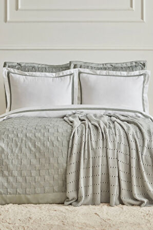 Karaca Home White Collection Bride Carina 80Tel %100 Pamuk 8 Parça Evlilik Paketi Petrol