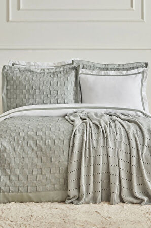 Karaca Home White Collection Bride Carina 80Tel %100 Pamuk 8 Parça Evlilik Paketi Petrol