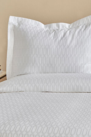 Karaca Home White Collection Nova %100 Pamuk Çift Kişilik Yatak Örtüsü Beyaz