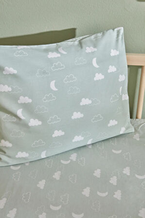 Karaca Home Bebek Cloudy Yastık Çarşaf Set Mint