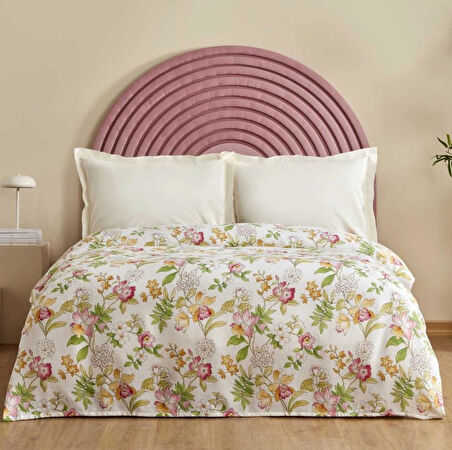 Karaca Home Sorin Multicolor %100 Pamuk Çift Kişilik Tek Pike