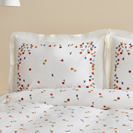 Karaca Home Lores %100 Pamuk Çift Kişilik Pike Takımı Pembe 