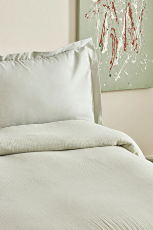 Karaca Home Minel Çift Kişilik Pike Yatak Örtüsü Seti Adaçayı